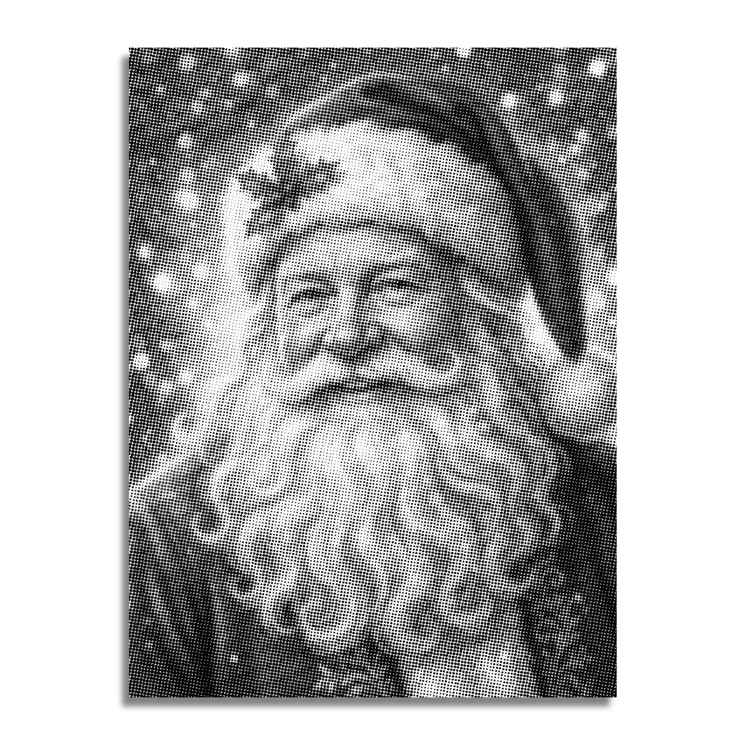 Tomte 4 prick målning