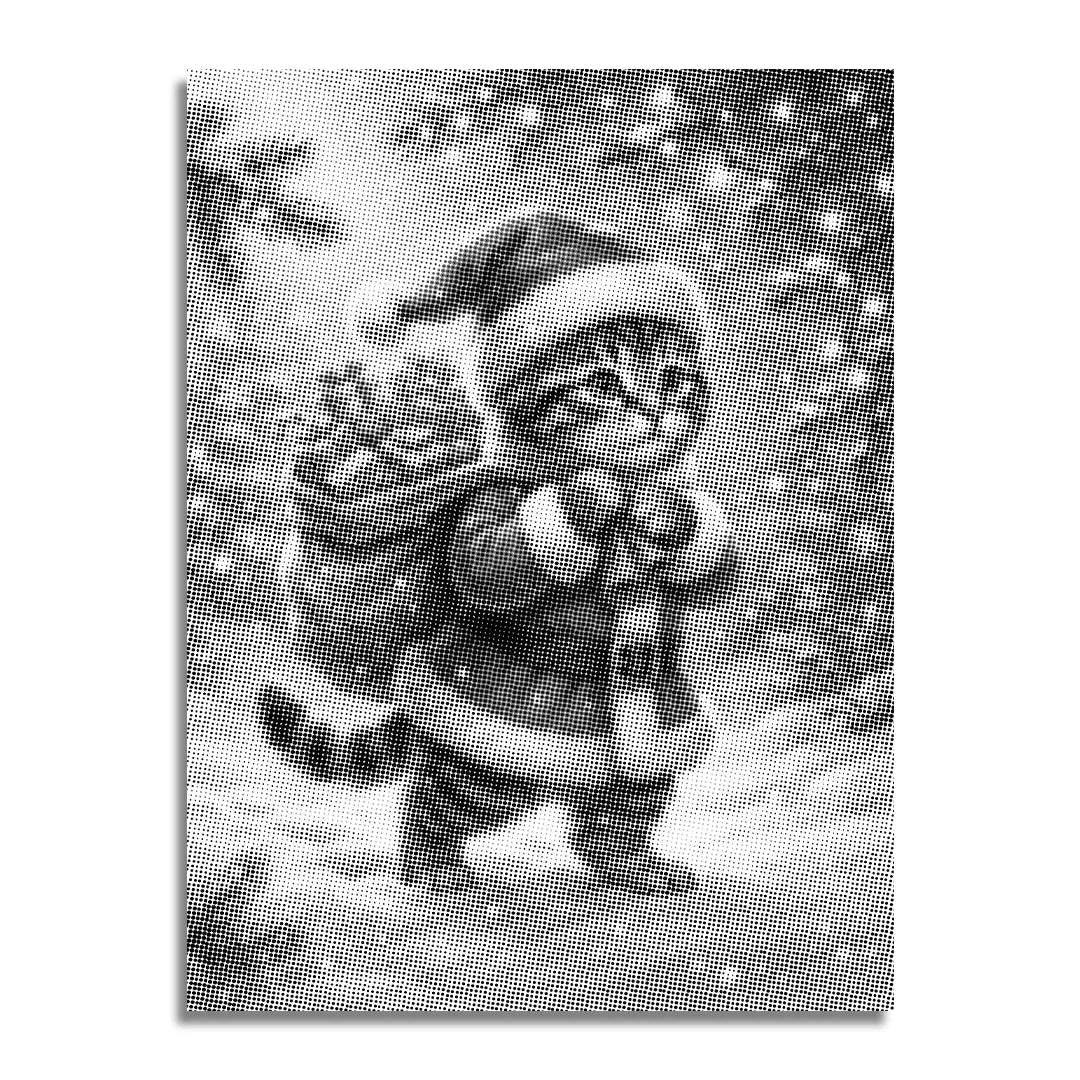 Julkattprickmålning