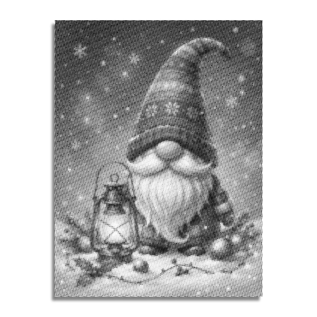 Jultomtar prickmålning