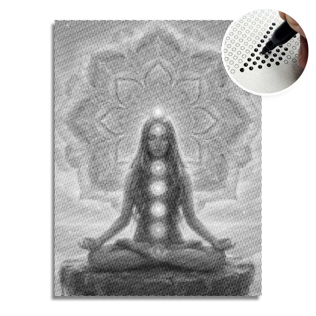 Yoga Mandala Dot Målning