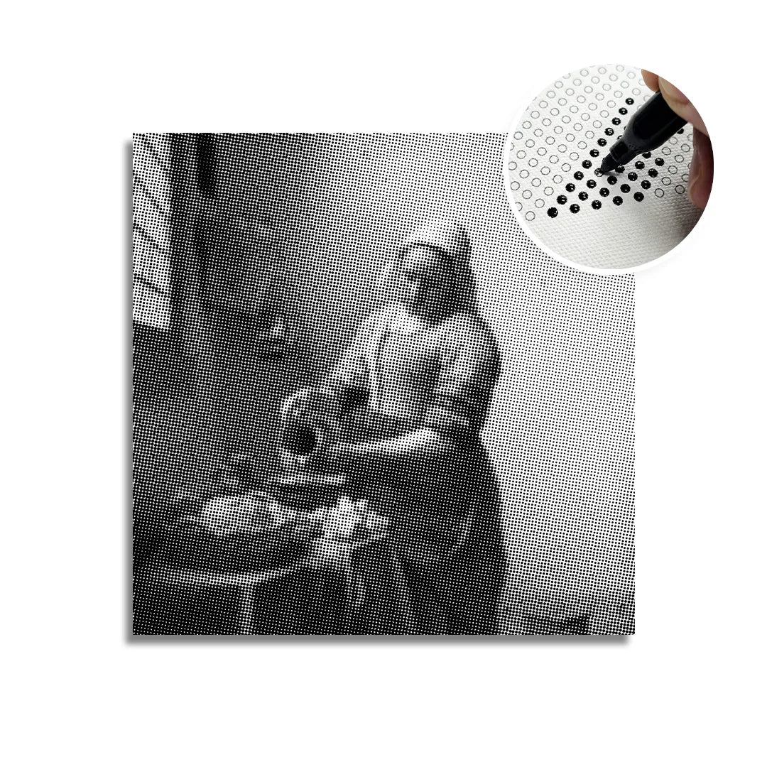 Milkmaid Dot Målning