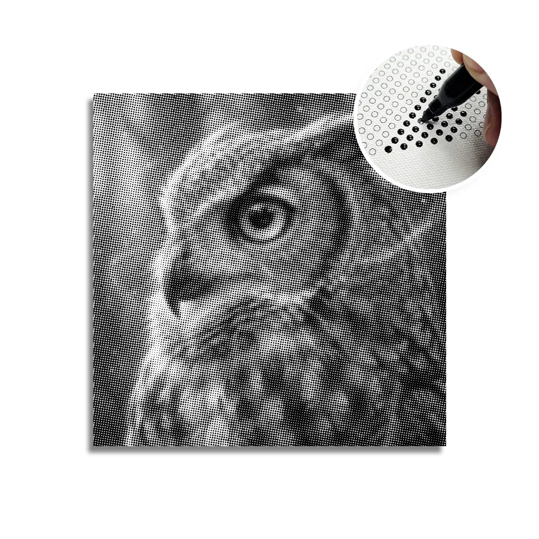 Owl 4 Dot Målning
