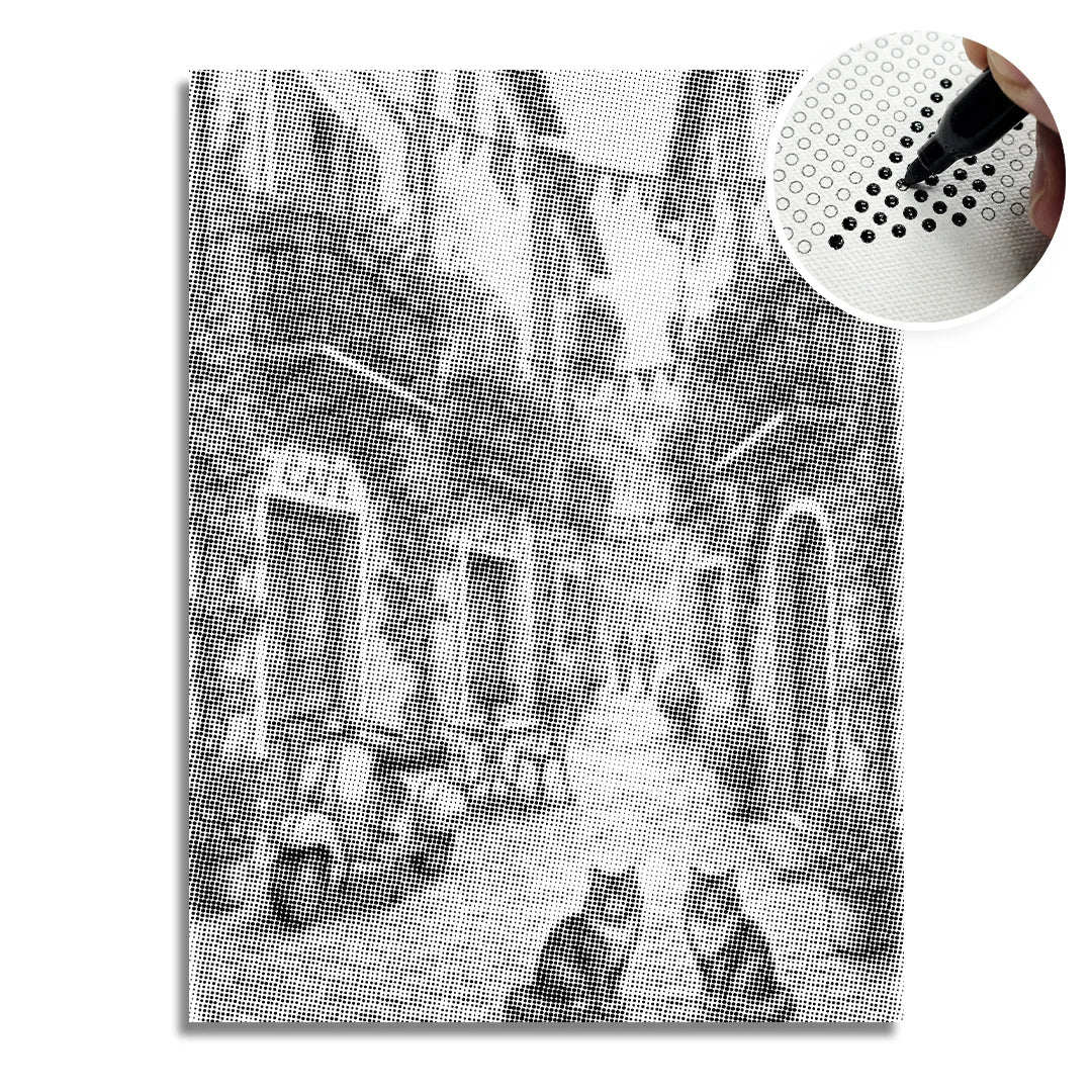 Charmig byprickmålning