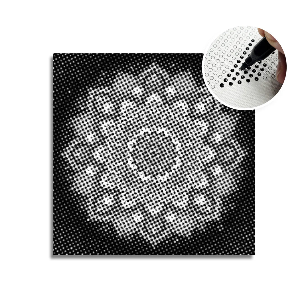 Mandala 3 Dot Målning