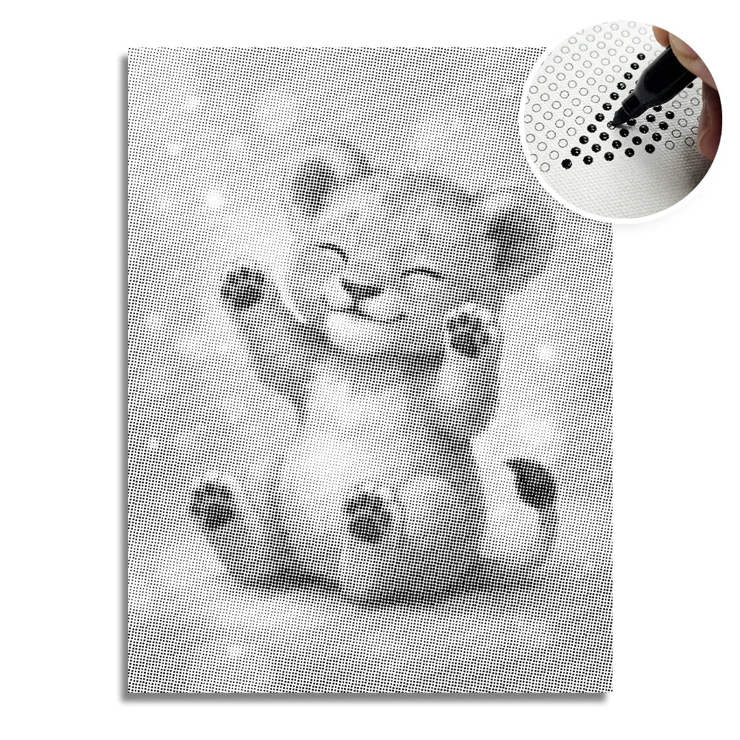 Lion Cub Dot Målning