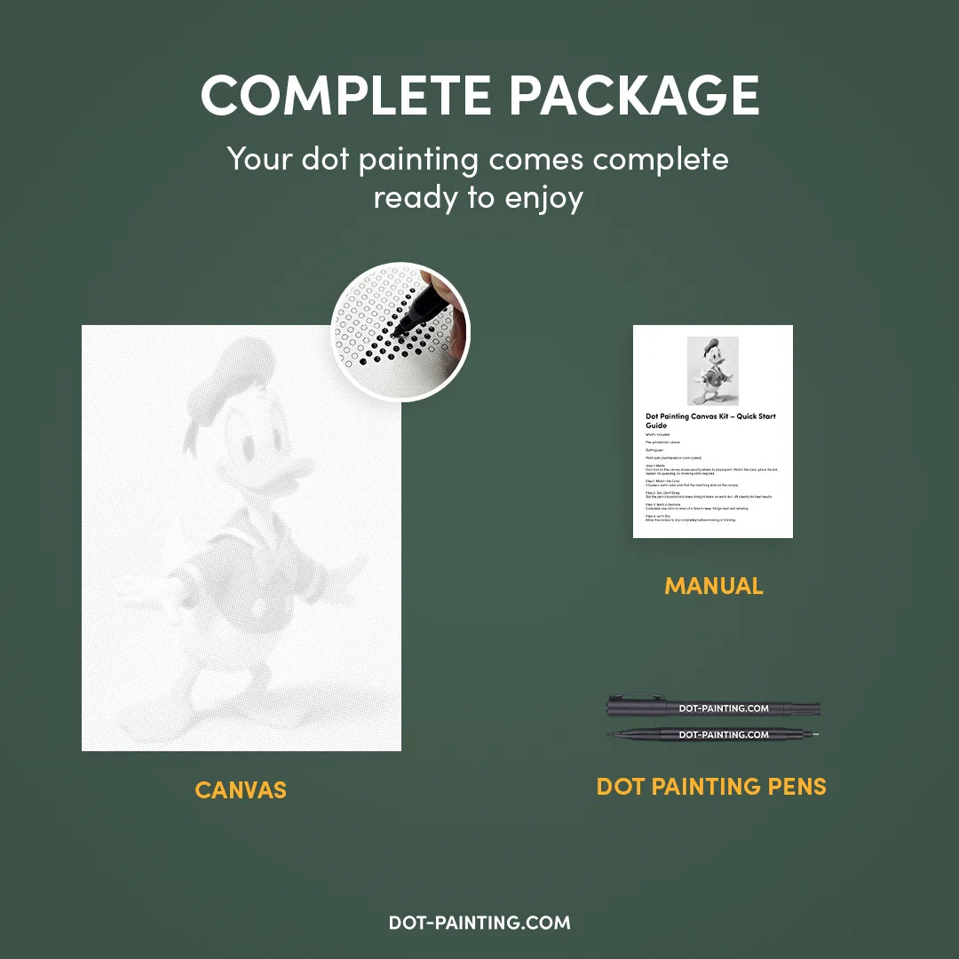 Kalle Anka prickmålning