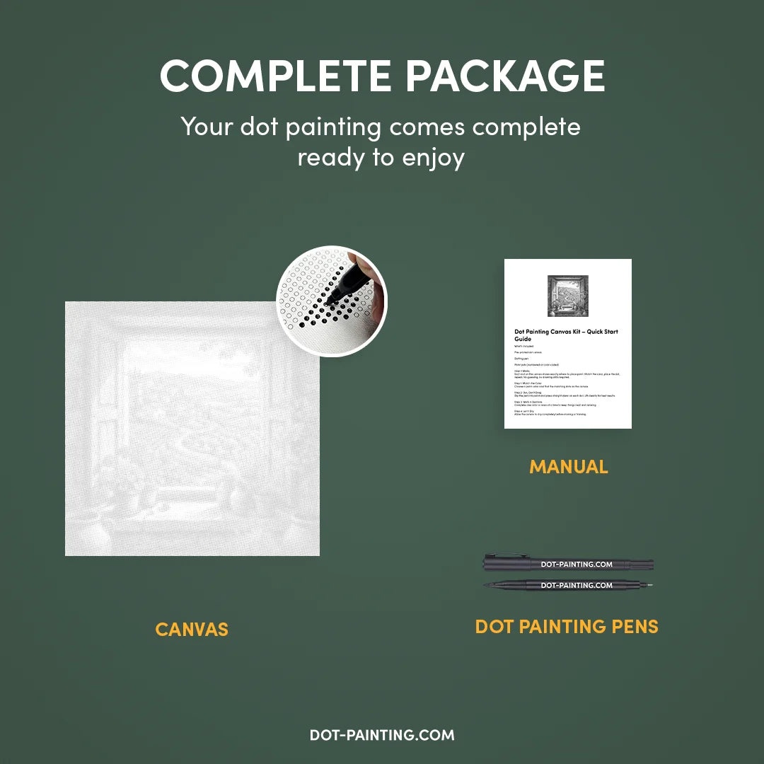 Visa genom luckor Punktmålning