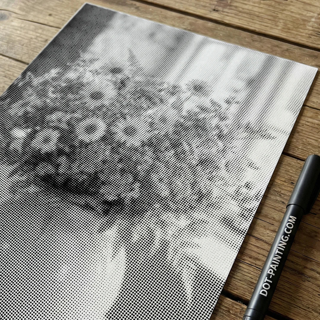 Blomvas Prickmålning