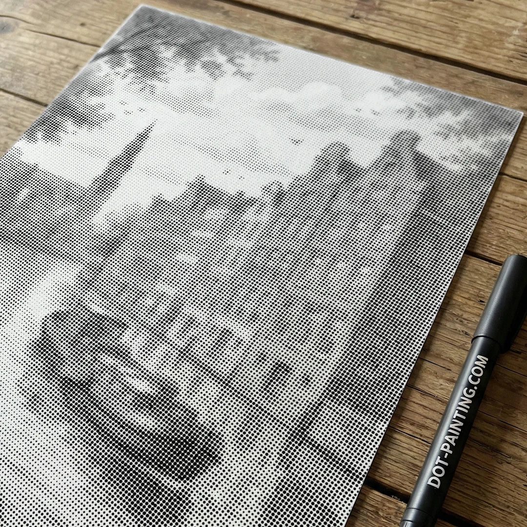 Amsterdam Canal Dot Målning