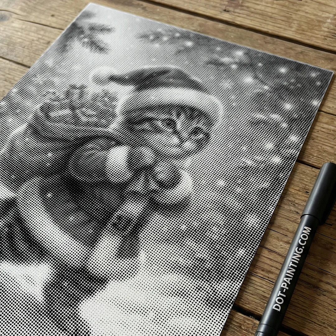 Julkattprickmålning