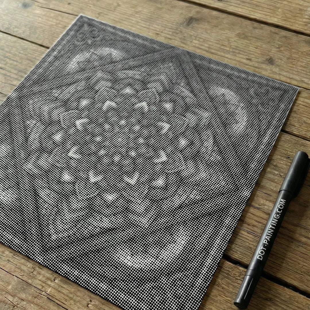 Mandala 6 Dot Målning