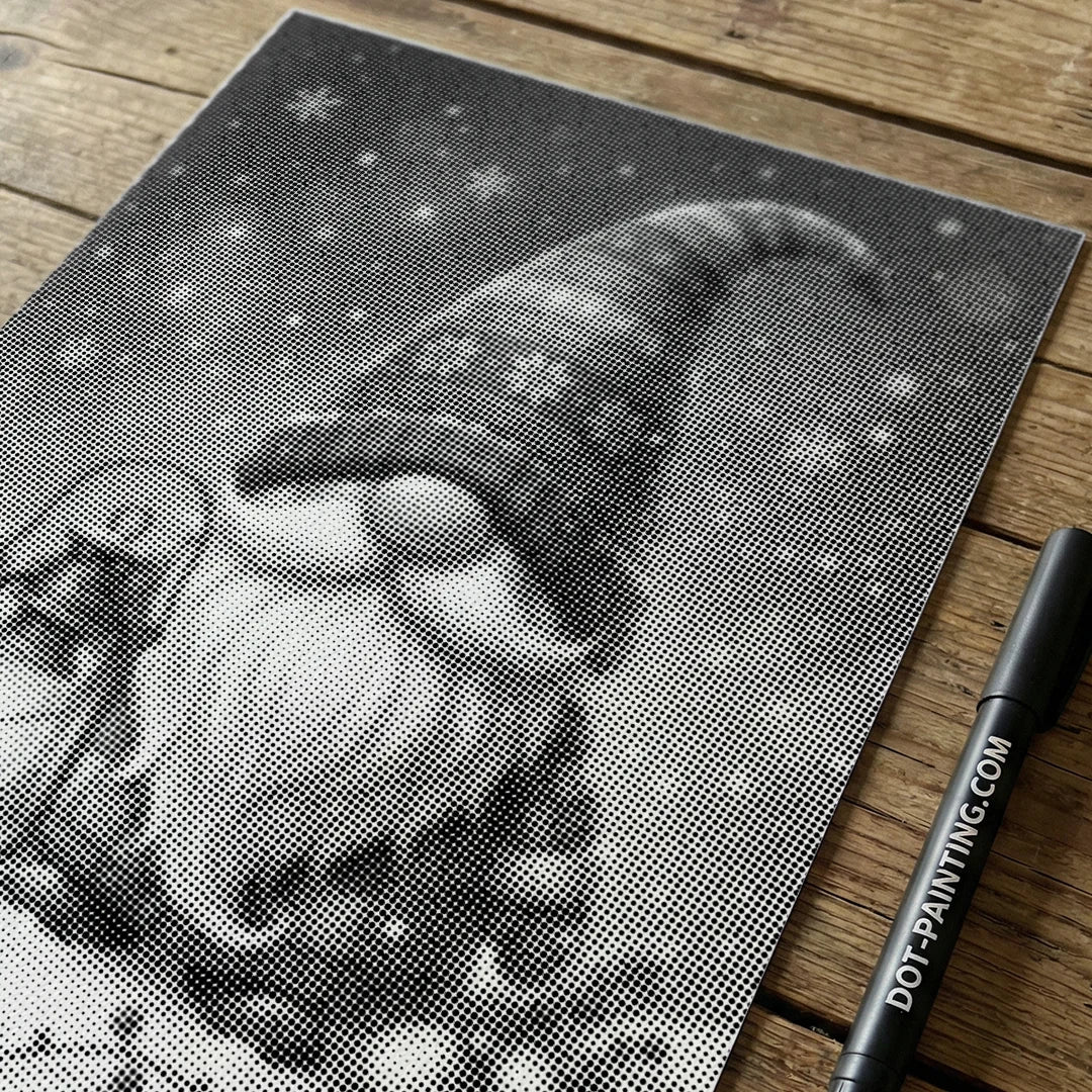 Jultomtar prickmålning