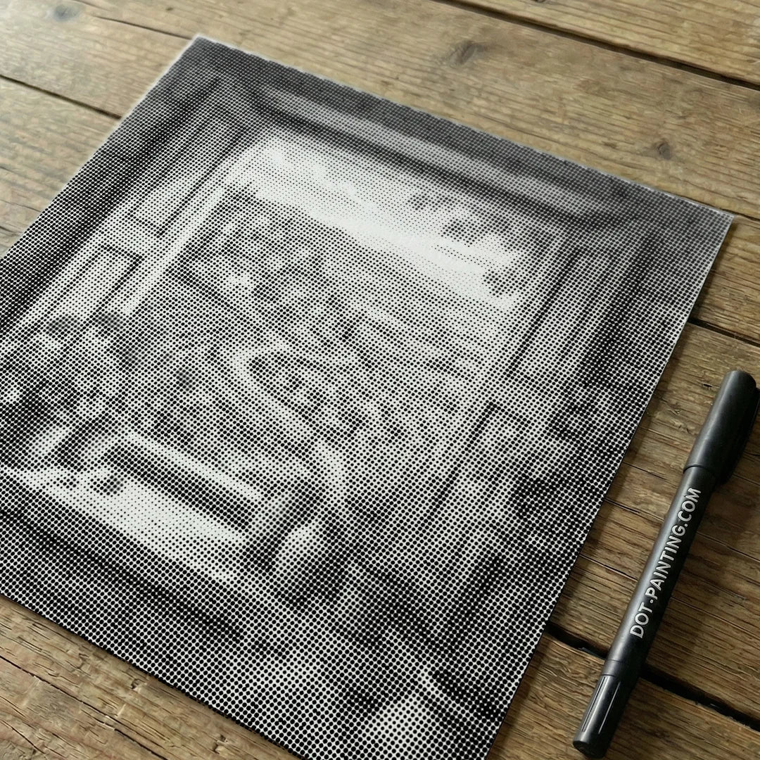 Visa genom luckor Punktmålning