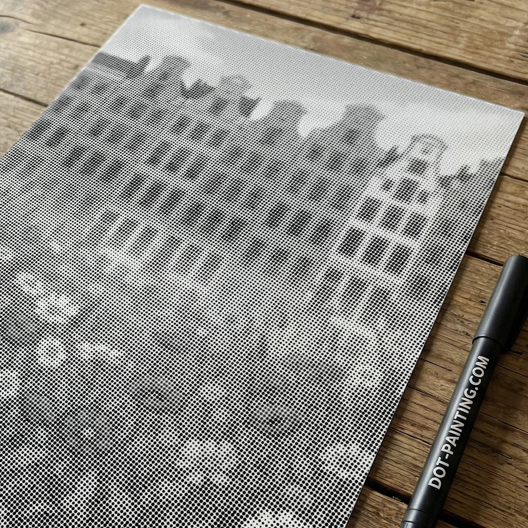 Blomstermarknad Amsterdam Prickmålning