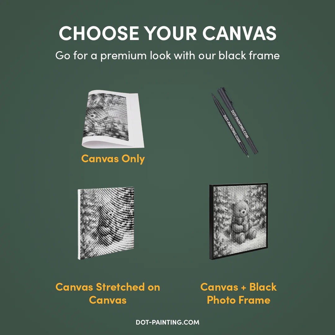 Vinter Björn Prick Målning