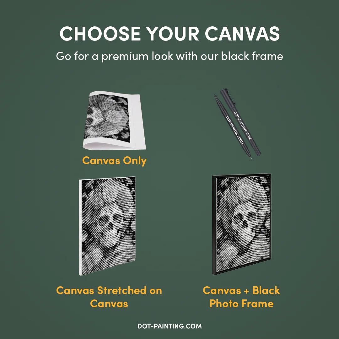 Sugar Skull Prickmålning