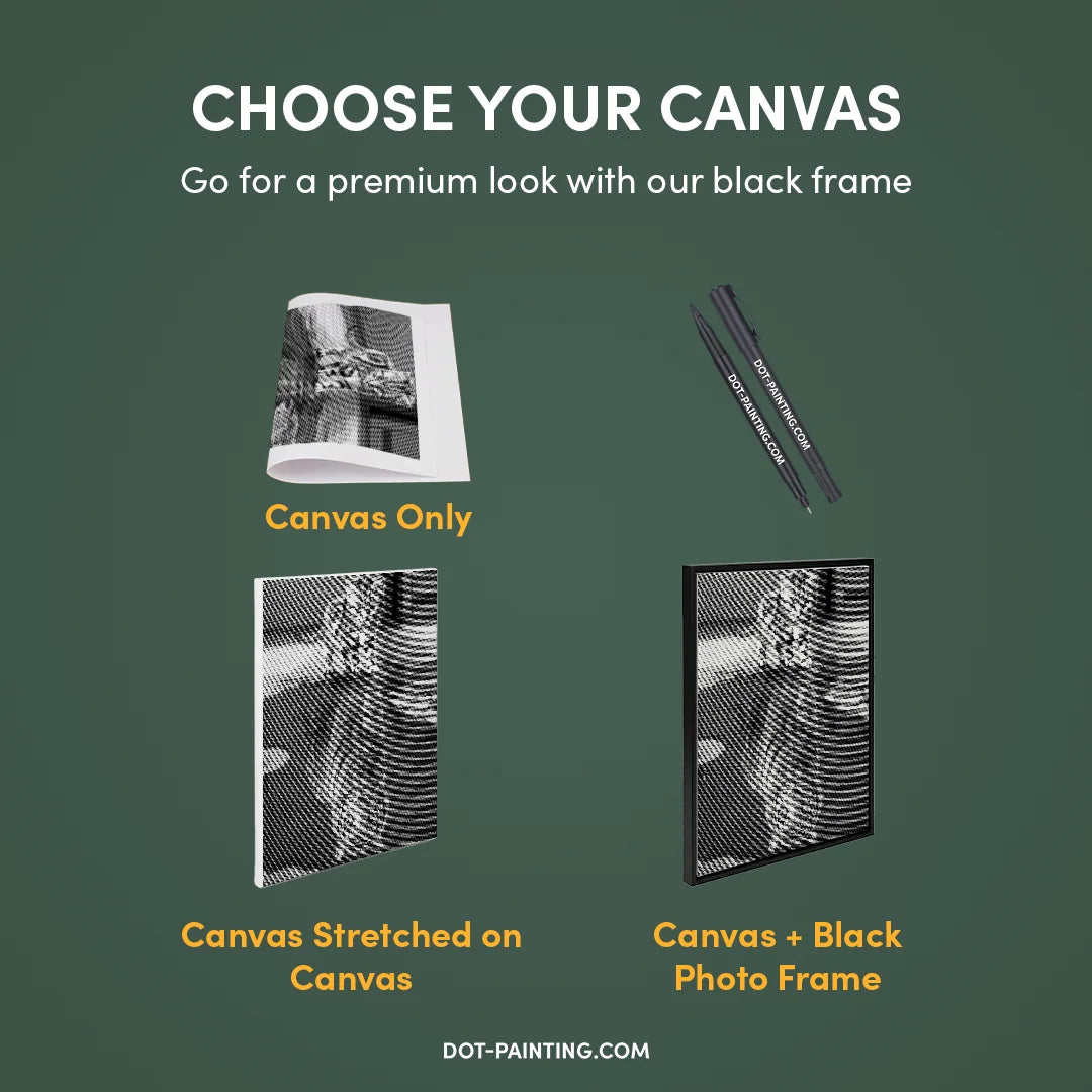 Katt med tigerreflektion prickmålning