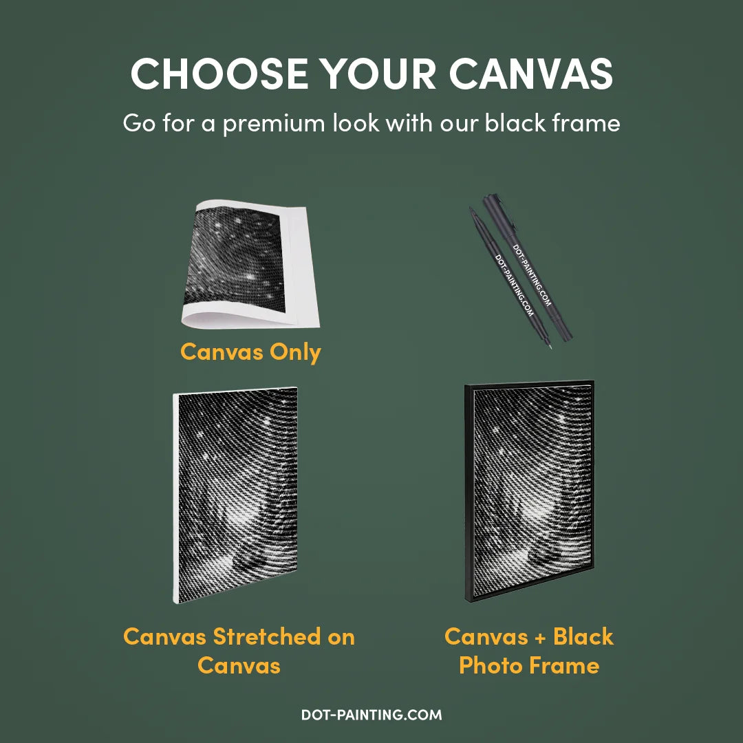 Magisk vinternatt prickmålning