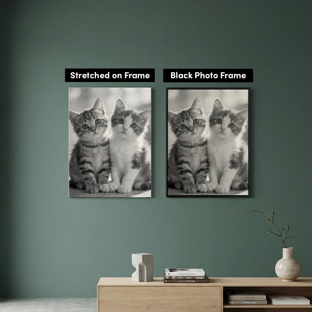 Kattungar prickmålning