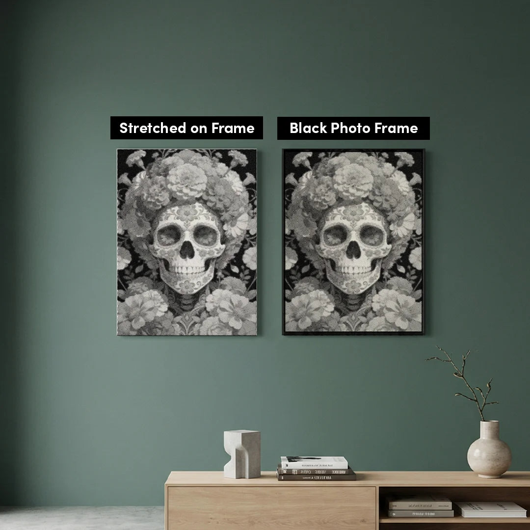 Sugar Skull Prickmålning