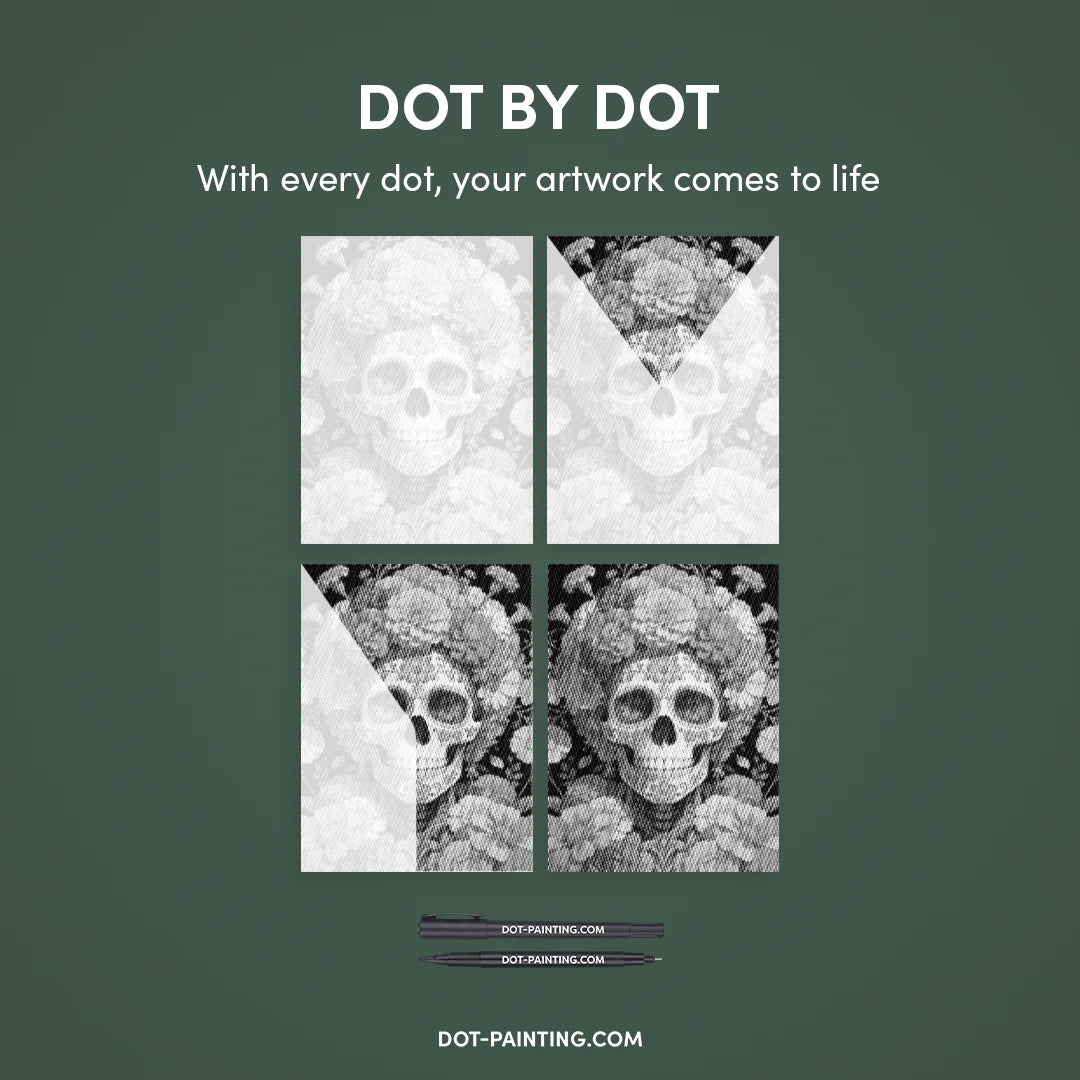 Sugar Skull Prickmålning