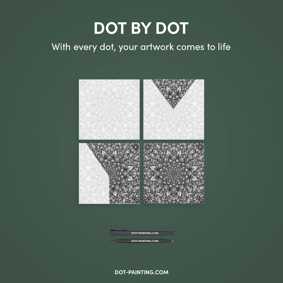 Mandala 8-punktsmålning