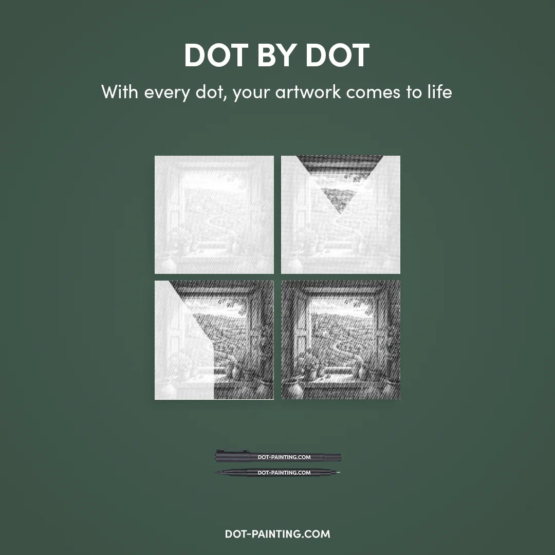 Visa genom luckor Punktmålning