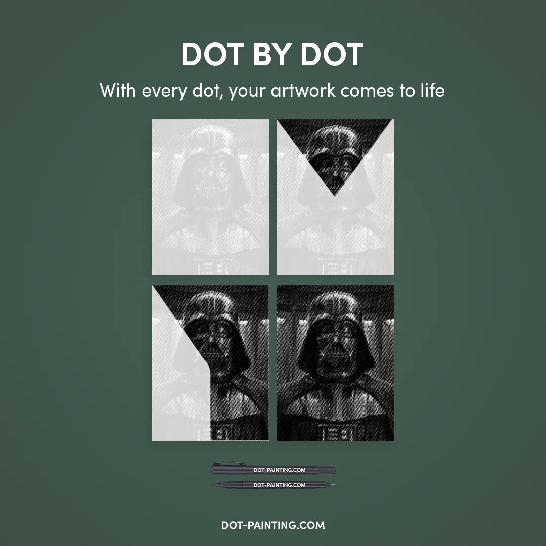 Darth Vader prickmålning