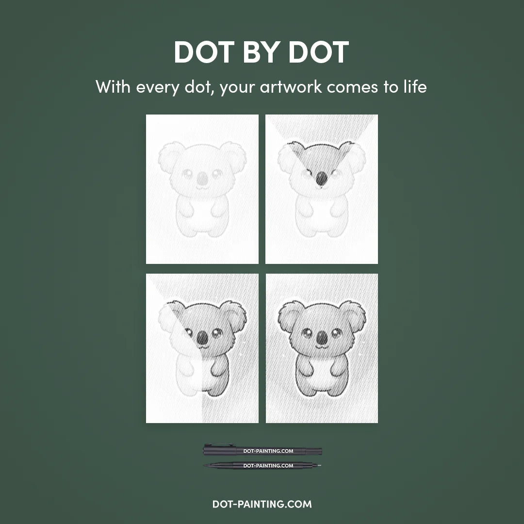 Koala Dot Målning